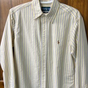 Ralph Lauren Yellow Striped Men's Shirt